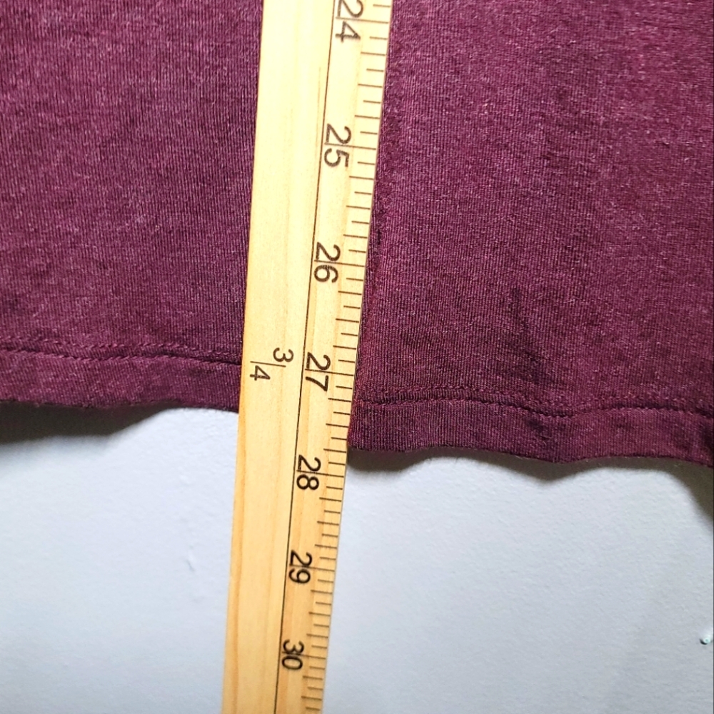 Daily Ritual Women's Burgundy Top Size 1X - Picture 5 of 7